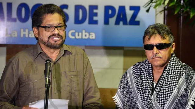 Iván Márquez y Jesús Santrich
