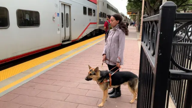 ሃበን ግርማ በውሻዋ መሪነት ባቡር ልትሳፈር ስትል