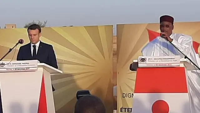 Shugaba Mahamadou Issoufou da Emanuel Macron