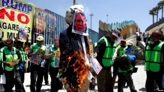 Mexico Election, anti Trump protest