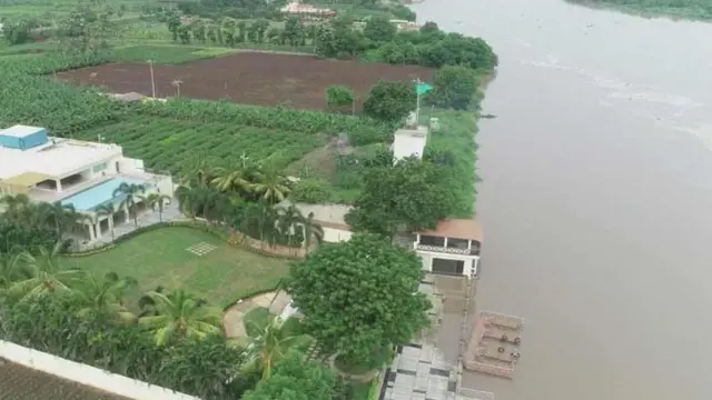 చంద్రబాబు నివాసం సమీపంలో వరద నీరు