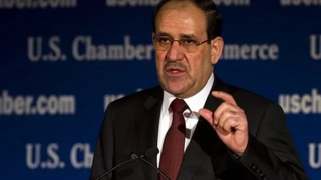 Iraqi PM Nouri al-Maliki at the US Chamber of Commerce, Washington DC (13 Dec 2011)