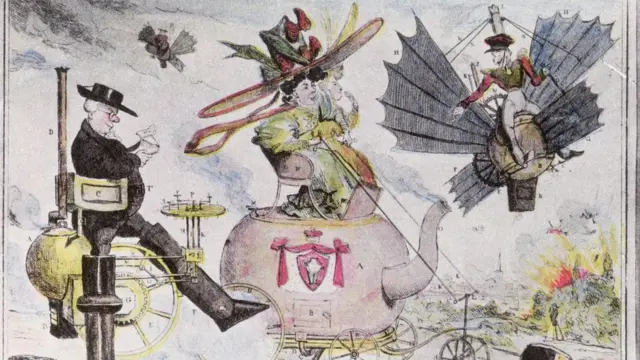 Иллюстрация 1820 года о транспорте будущего