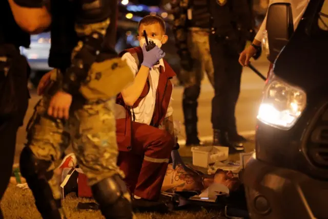 گروهی از معترضان به نتایج اعلام شده انتخابات مجروح شده‌اند