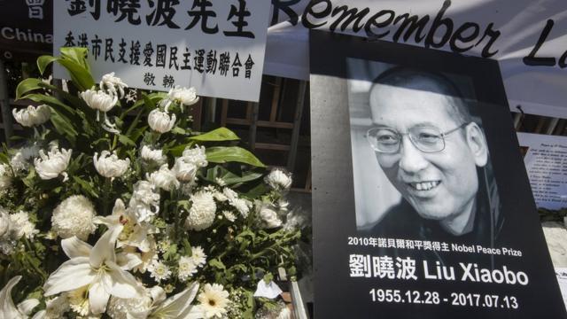香港市民悼念刘晓波