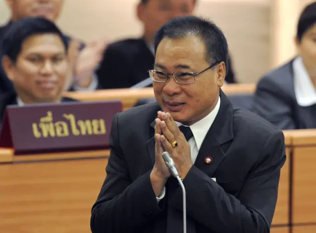 นายสมศักดิ์ เกียรติสุรนนท์ อดีตประธานสภาผู้แทนราษฎร และประธานรัฐสภา