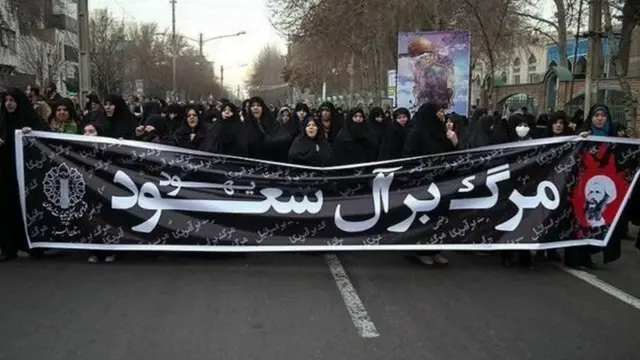 حمله به سفارت و کنسولگری سعودی در ایران به دنبال اعدام باقر نمر یک روحانی شیعه در عربستان صورت گرفت