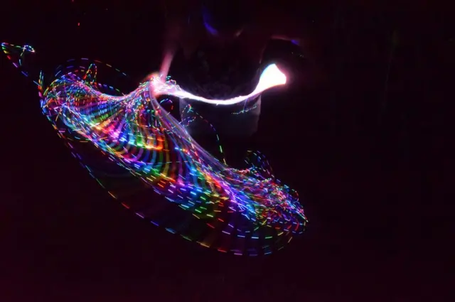 A long exposure light stream