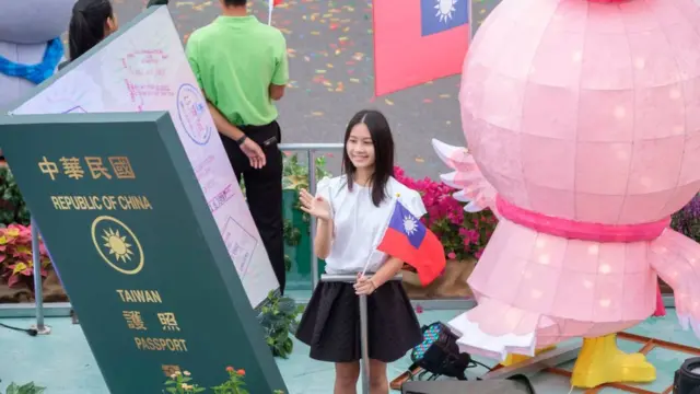 Cờ và hộ chiếu Đài Loan