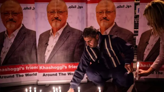 Kaşıkçı'nın kaybolması ardından İstanbul'dan düzenlenen gösterilerden biri