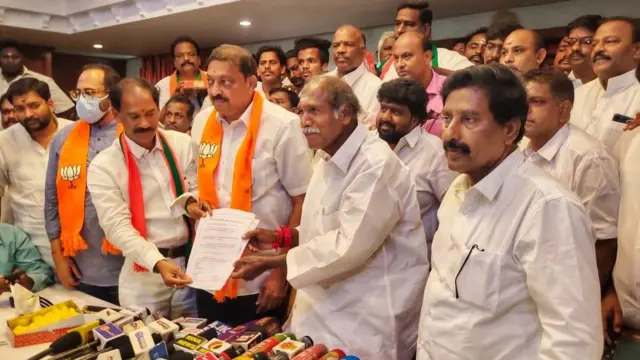 புதுச்சேரியில் பாஜக - அதிமுக - என்.ஆர்.காங்கிரஸ் கூட்டணி உறுதியானதாக அறிவிப்பு