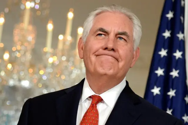 Rex Tillerson wuxuu sheegay in Trump uu rabo in arrintan lagu xalliyo dublamasiyad
