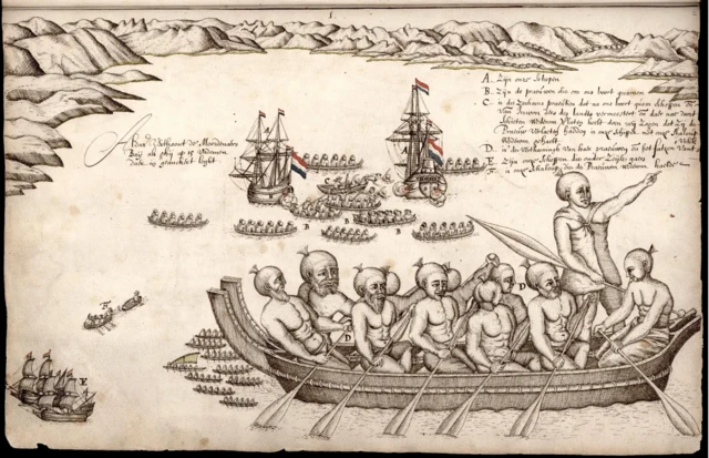 Les navires de Tasman ont quitté la Nouvelle-Zélande après une rencontre sanglante avec les gens de Māori - mais il croyait avoir trouvé le légendaire continent austral