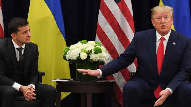 Volodymyr Zelensky e Donald Trump