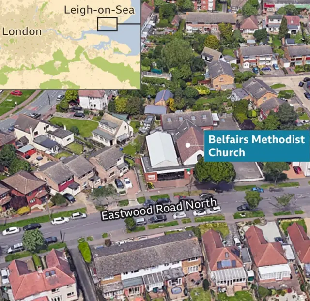 தாக்குதல் நடந்த பகுதியை காட்டும் படம்