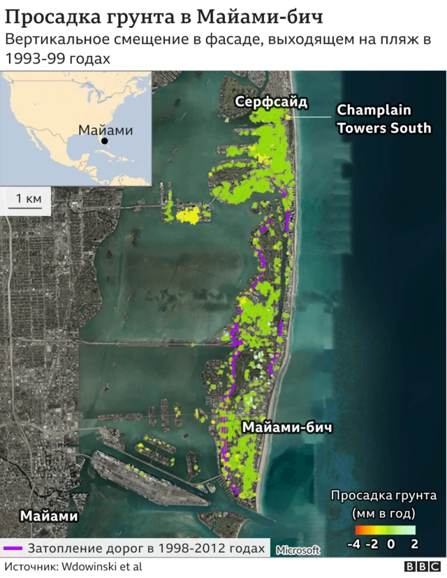 Карта Майами