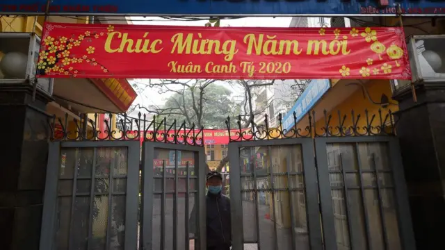 Vietnam'da virüs yüzünden kapatılan bir okul