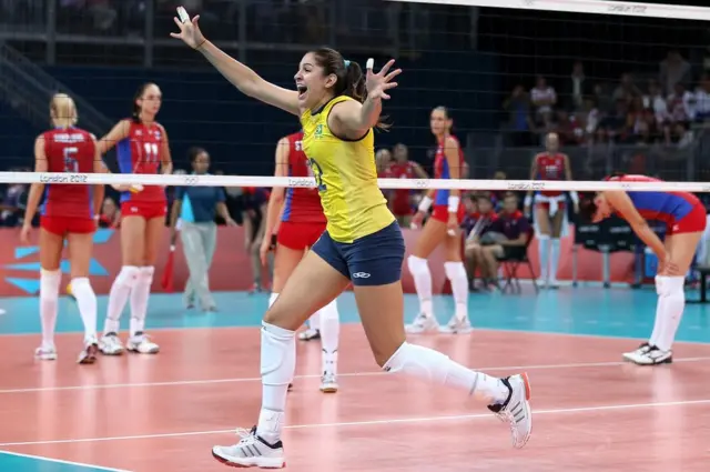 Наталья Перейра из бразильской сборной по волейболу