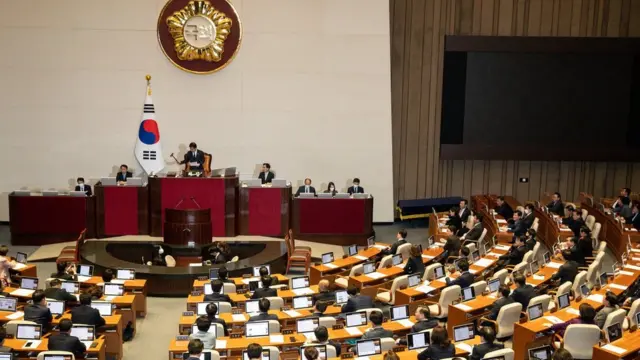 지난달 27일 서울 여의도 국회에서 열린 제403회 국회(임시회) 제8차 본회의 모습