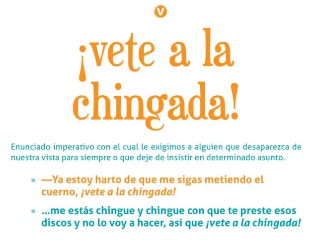 Una página de El Chingonario