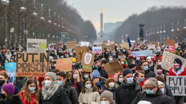 Протесты в Берлине
