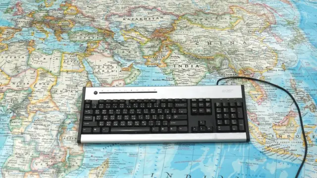 клавиатура на карте мира