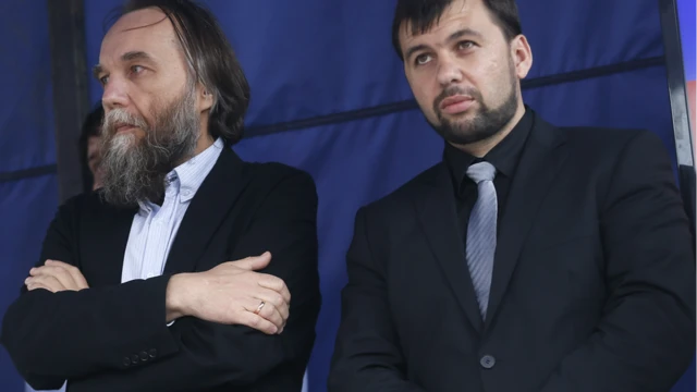 Дугин и Пушилин в 2014 году