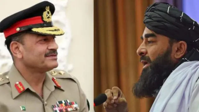 جنرال عاصم منیر او ذبیخ الله مجاهد