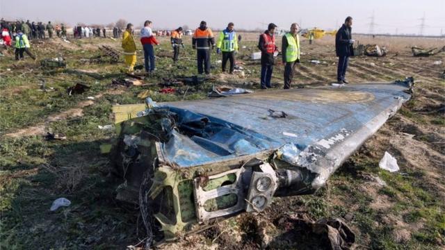 ईरान में यूक्रेन का दुर्घटनाग्रस्त विमान