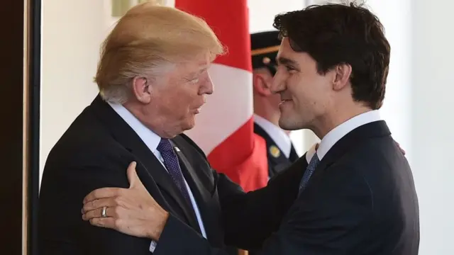 Donald Trump y Justin Trudeau
