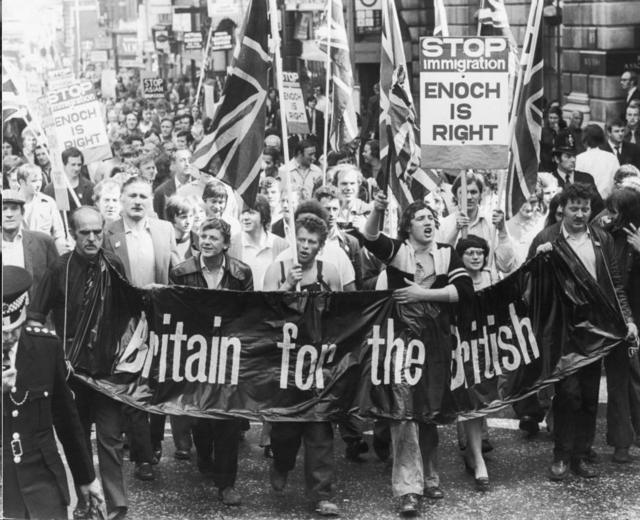 1972年英国多地发生反移民抗议示威