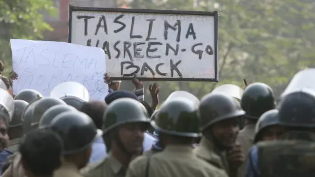 تسلیمہ نسرین احتجاج