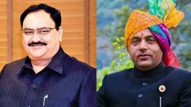 जेपी नड्डा और जयराम ठाकुर