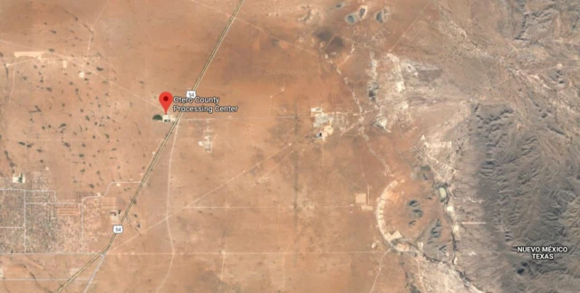 El centro de procesamiento Otero queda en una zona desértica del estado de Nuevo México