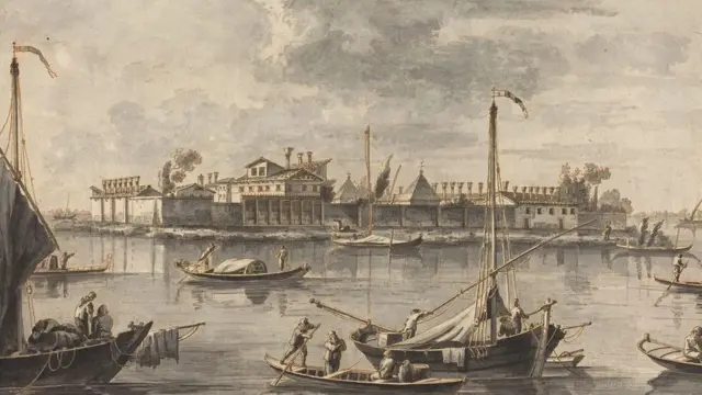 أقيم مستشفى الطاعون على جزيرة بالقرب من البندقية عام 1468، لإخضاع طواقم السفن والبضائع للحجر الصحي