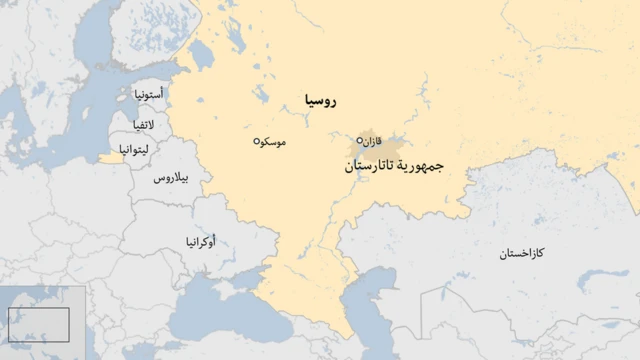 خريطة لجمهورية تتارستان