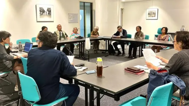 Pertemuan eksil internasional korban peristiwa 1965 yang diadakan di Amsterdam pada 16 Juni 2023.