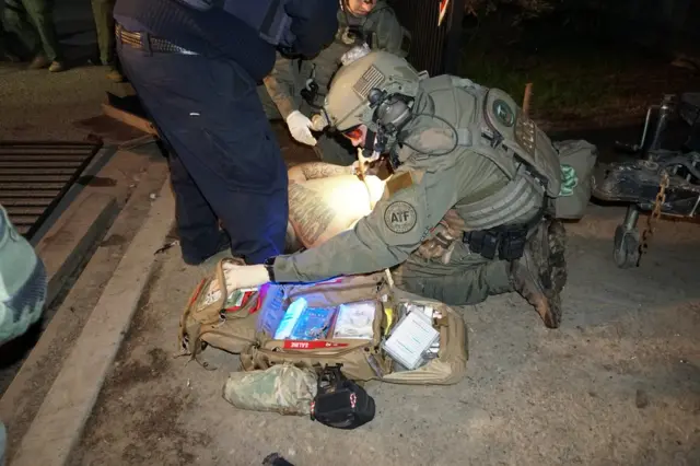 Momento de la detención de Ángel "Nanu" Uriarte.