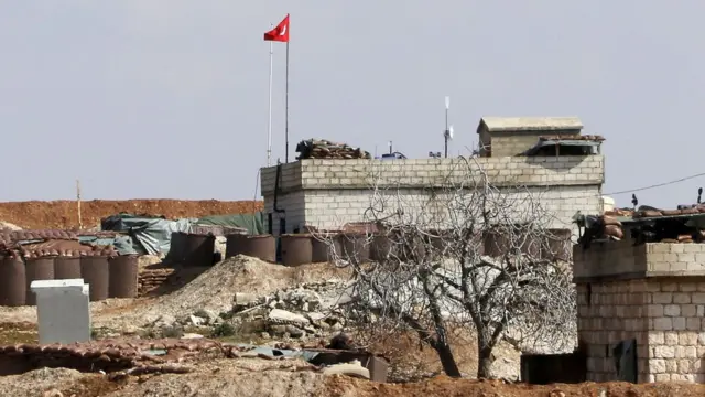İdlib'de bir Türk gözlem noktası