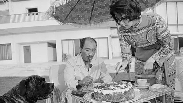 أنور السادات وجيهان السادات