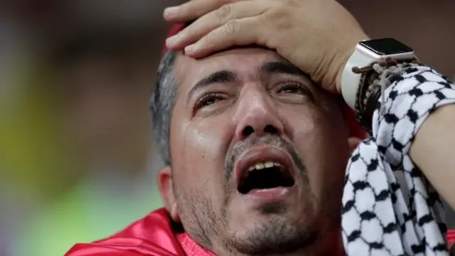 ट्यूनीशिया की टीम के एक प्रशंसक