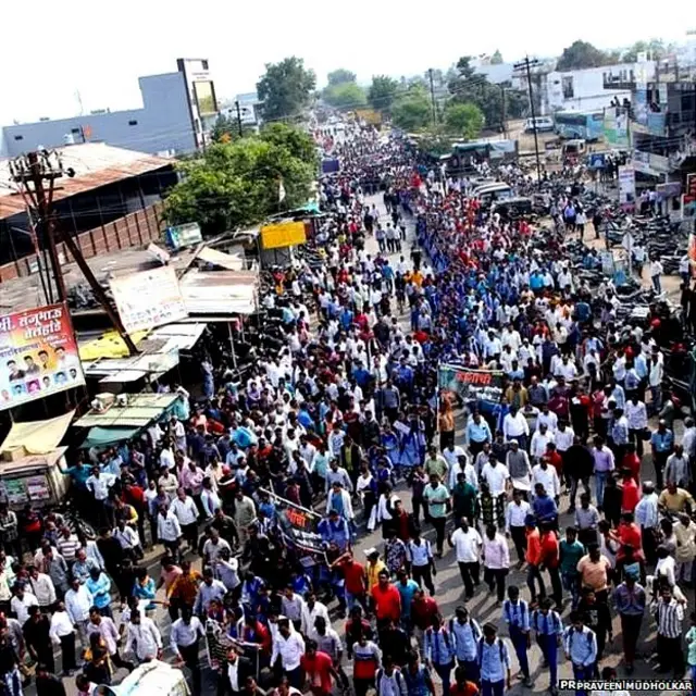 अपराध के ख़िलाफ़ प्रदर्शन