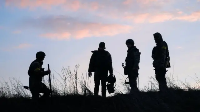 Soldados ucranianos.