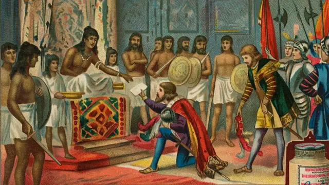 कालिकतच्या राजासमोर वास्को-द-गामा