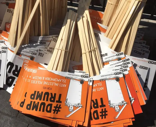 ট্রাম্প বিরোধী বিক্ষোভ