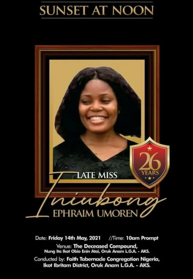 "Iniubong Umoren killer": Uduak Akpan police update, Akwa Ibom job seeker burial