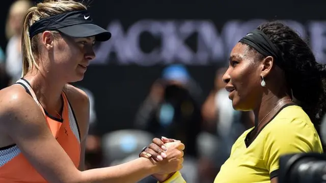 Serena Williams and Maria Sharapova
