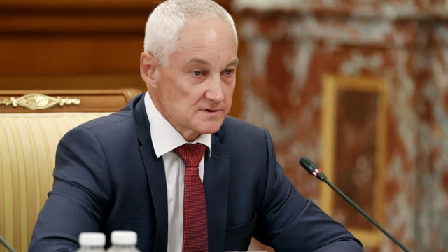 Первый вице-премьер РФ Андрей Белоусов во время заседания президиума правительственной комиссии по повышению устойчивости экономики в условиях санкций