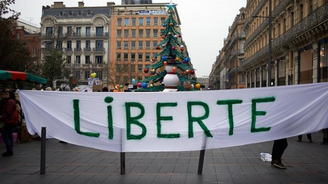 Акция протеста во Франции