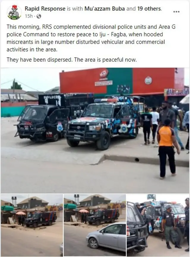 Ikede tawọn ọlọpaa RRS fisita